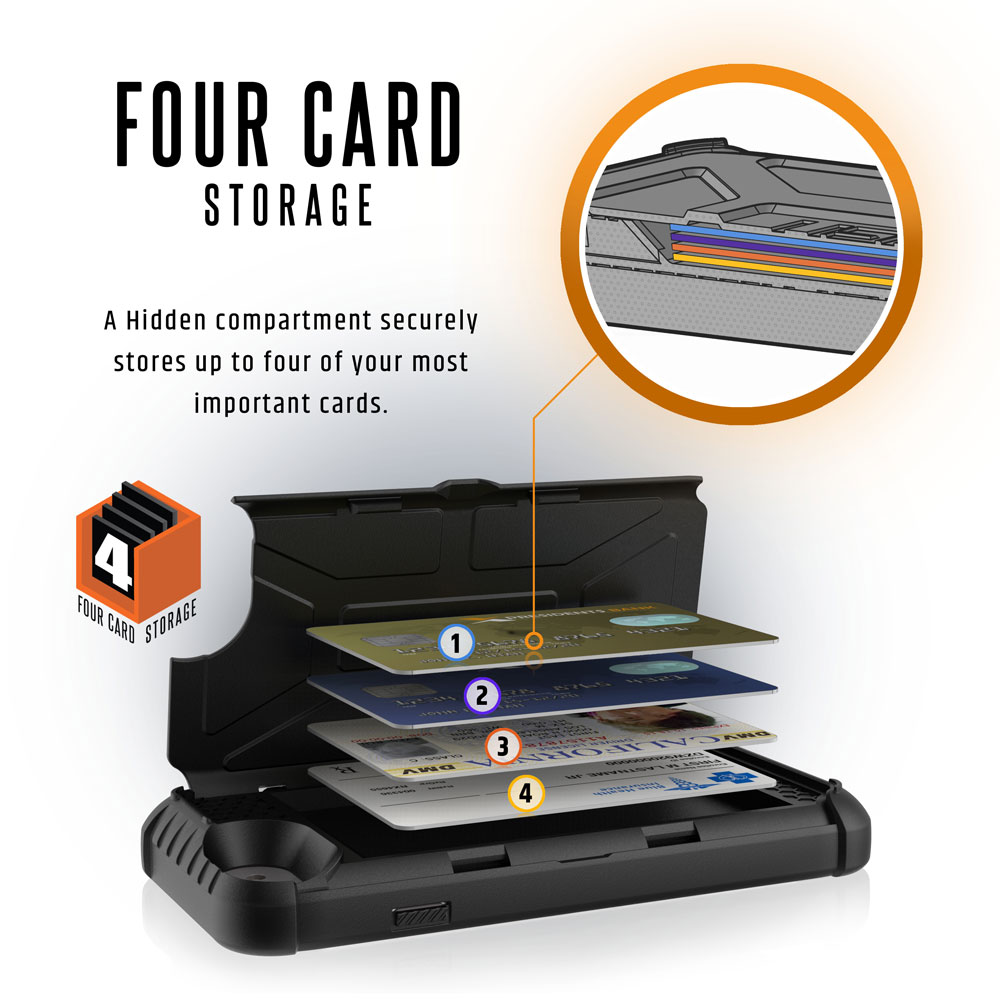 Ốp lưng iPhone 8/7 Plus UAG Trooper với ngăn đựng thẻ (Đen) 3 Op lung iPhone 8 7 6S Plus Trooper Black 4 CARD STORAGE