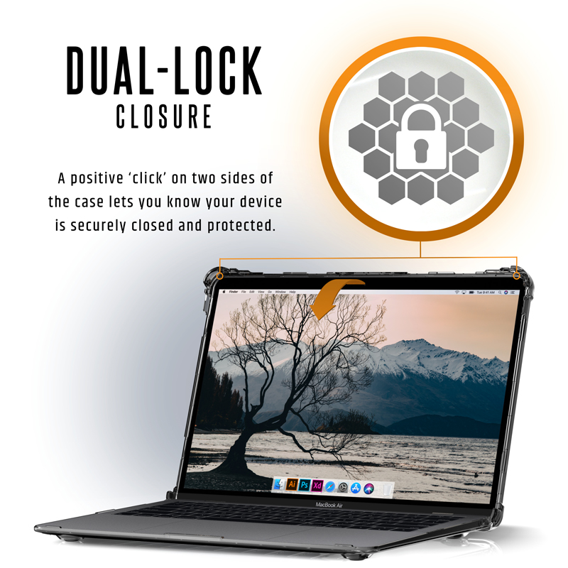 Ốp lưng MacBook Air 13" (2018-2019) UAG PLYO SERIES 1 Apple MacBook Air 2018 PLYO ICE 00 STD OPEN PT02 UAGVIETNAM1