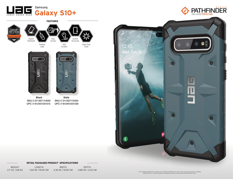 Ốp lưng Samsung Galaxy S10 Plus UAG Pathfinder Series 1 Op lung Samsung Galaxy S10 Plus UAG Pathfinder Series