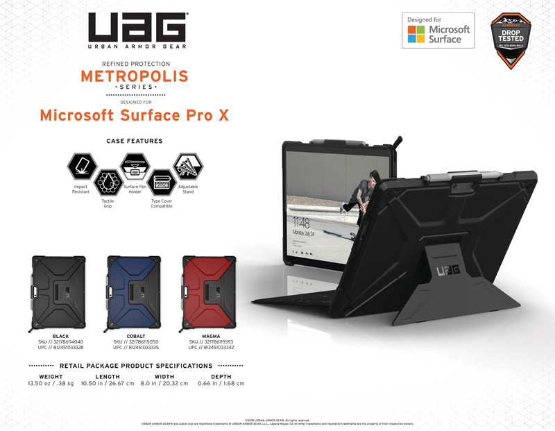 Ốp lưng Microsoft Surface Pro X UAG Metropolis 1 Op lung Microsoft Surface Pro X UAG Metropolis 20 bengovn