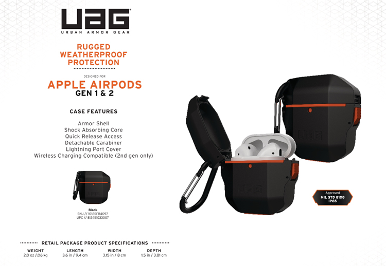 Vỏ ốp Airpods UAG Hard Case 1 Vo op Airpods UAG Hard Case Black 13 Bengovn