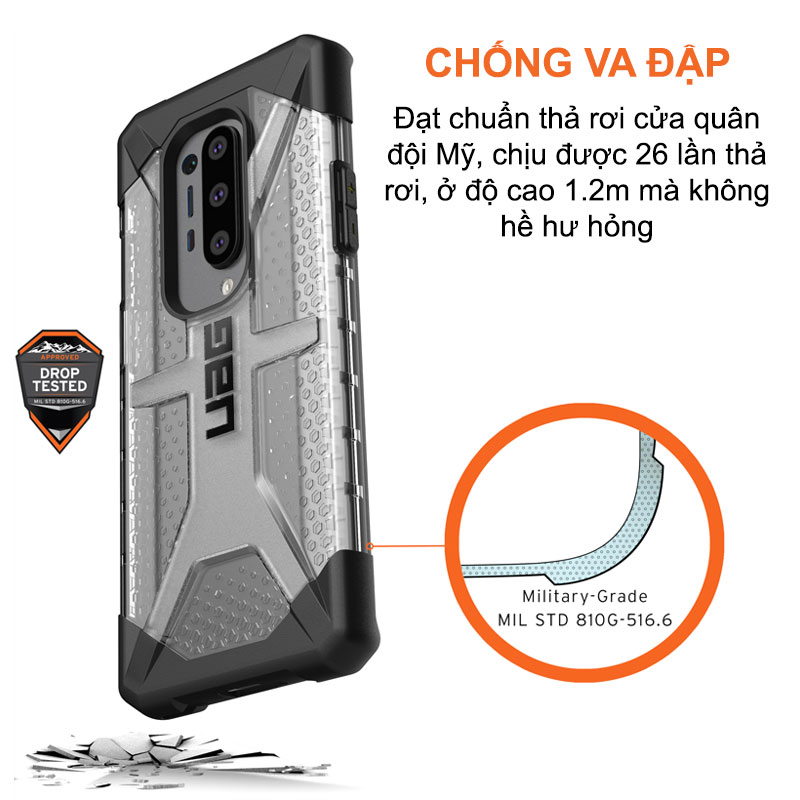 Ốp lưng OnePlus 8 Pro UAG Plasma 3 op lung oneplus 8 pro uag plasma3 bengovn