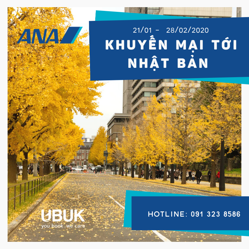 ALL NIPPON AIRWAYS KHUYẾN MẠI TỚI NHẬT BẢN