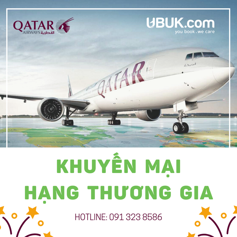 QATAR AIRWAYS KHUYẾN MẠI HẠNG THƯƠNG GIA