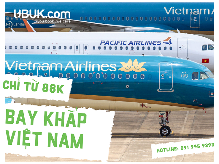 CHỈ TỪ 88K CÙNG BAY KHẮP VIỆT NAM