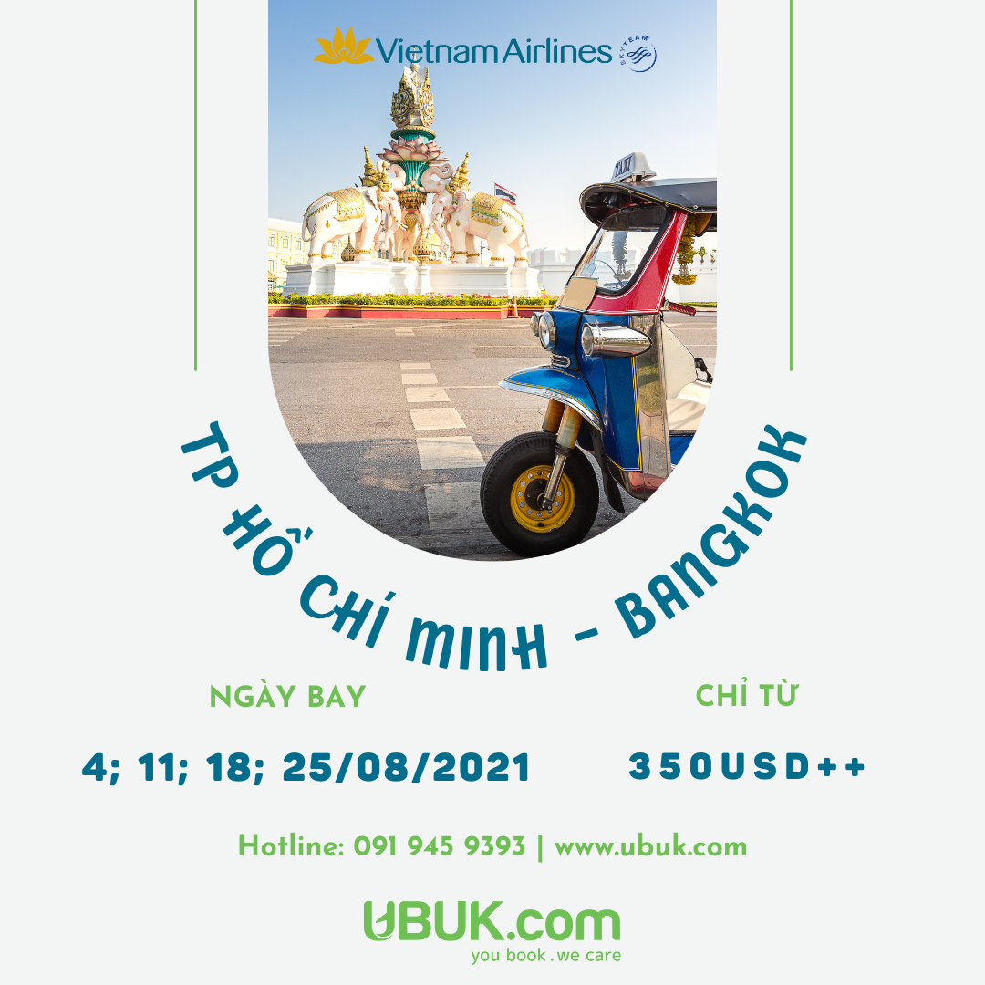 BAY NGAY XỨ SỞ CHÙA VÀNG THÁI LAN CHỈ TỪ 350USD++ VỚI VIETNAM AIRLINES