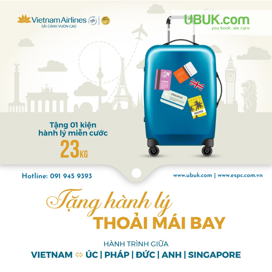 TẶNG HÀNH LÝ - THOẢI MÁI BAY