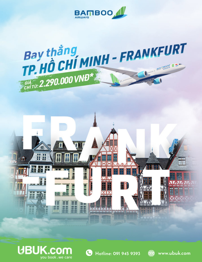 BAMBOO AIRWAYS MỞ BÁN ĐƯỜNG BAY THẲNG TP.HỒ CHÍ MINH - FRANKFURT