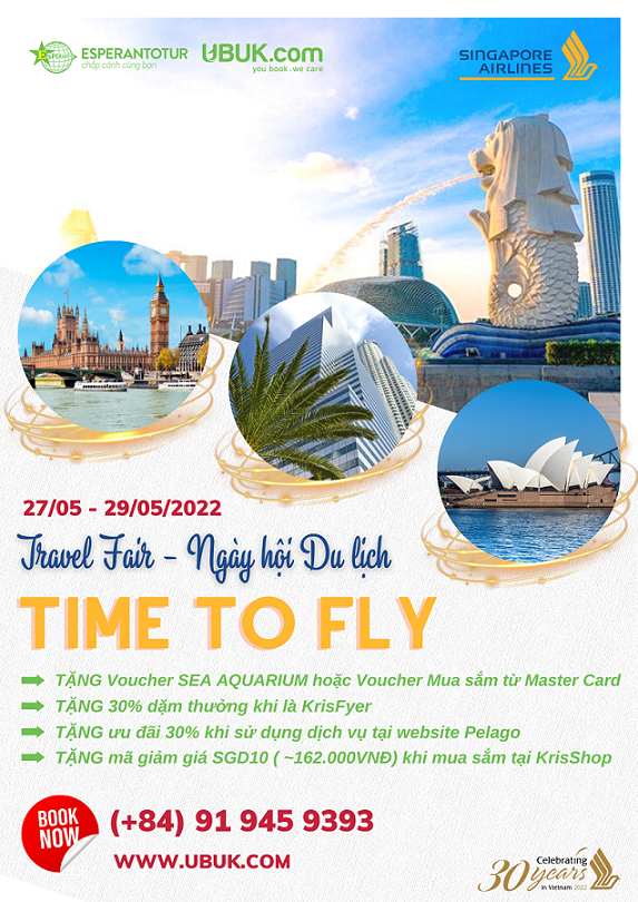 SẴN SÀNG CẤT CÁNH CÙNG SINGAPORE AIRLINES TRONG NGÀY HỘI DU LỊCH TRAVEL FAIR