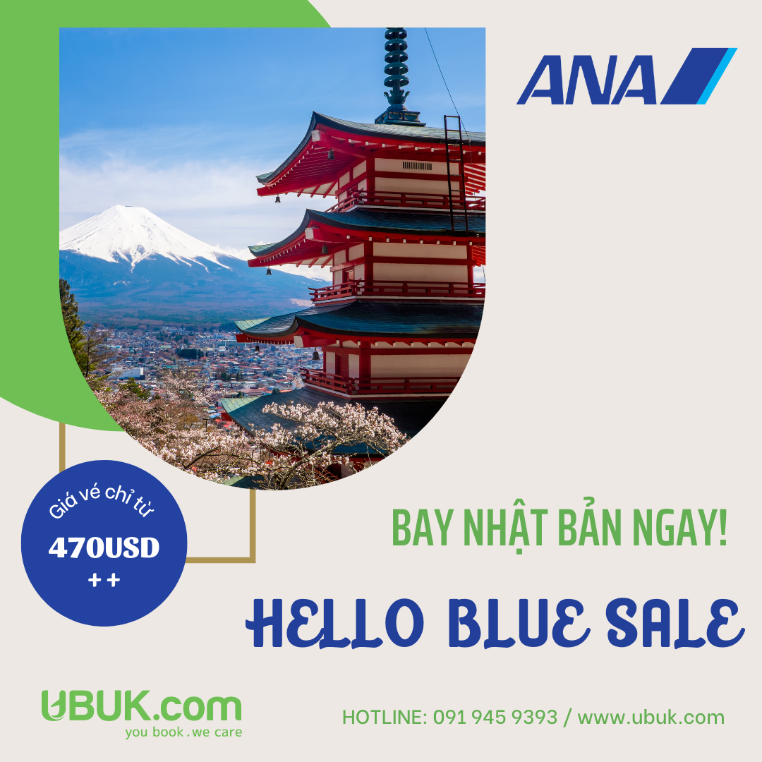 ANA HELLO BLUE SALE BAY NHẬT BẢN NGAY!