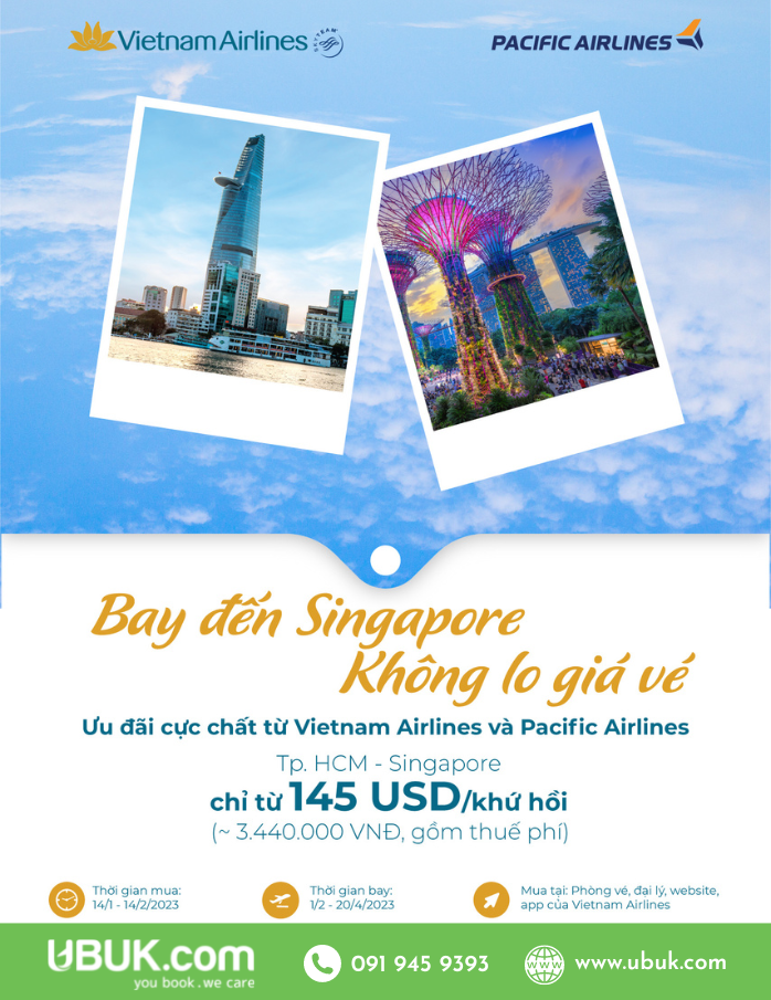 BAY SINGAPORE - KHÔNG LO GIÁ VÉ