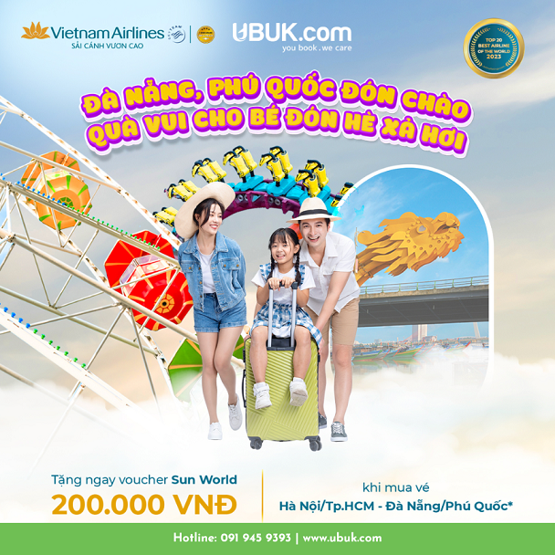 VI VU CÙNG VIETNAM AIRLINES, NHẬN PHIẾU SUN WORLD MIỄN PHÍ