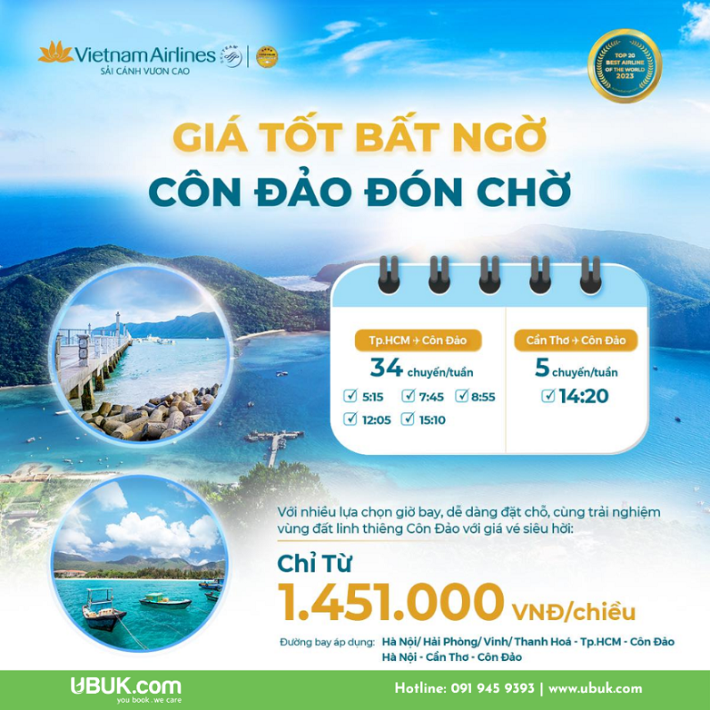 GIÁ TỐT BẤT NGỜ, CÔN ĐẢO ĐÓN CHỜ