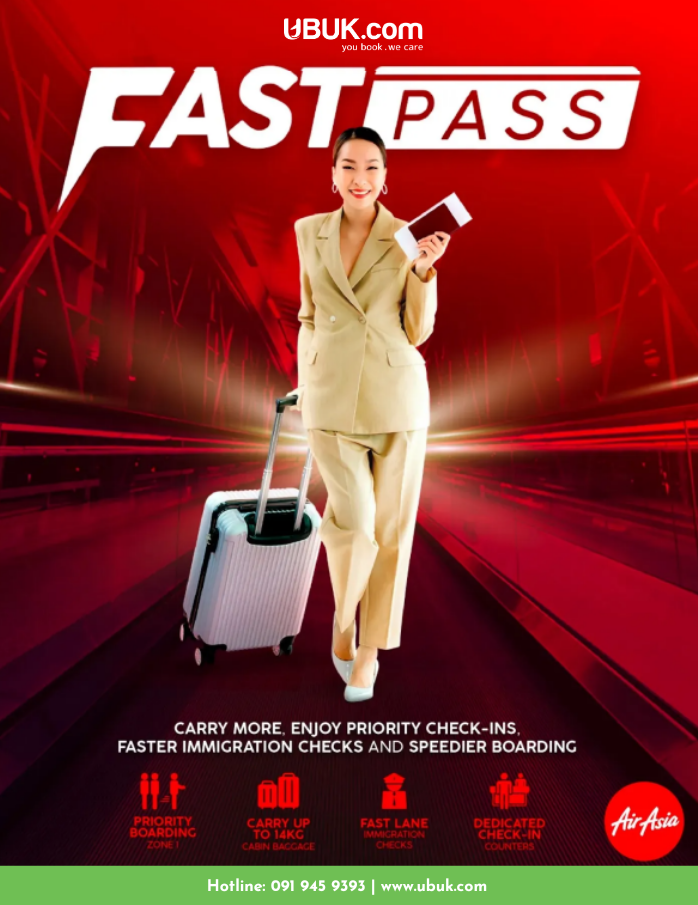 AIR ASIA - CẬP NHẬT THÔNG TIN GÓI DỊCH VỤ FAST PASS - NHANH HƠN THUẬN TIỆN HƠN