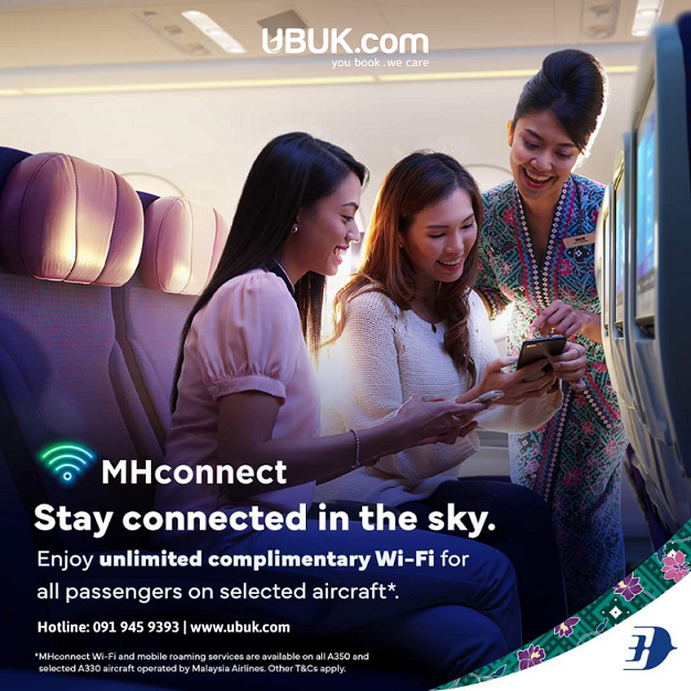 SỬ DỤNG WI-FI MIỄN PHÍ TRÊN MÁY BAY A350 & MỘT SỐ MÁY BAY A330 của Malaysia Airlines từ 1/11/2023