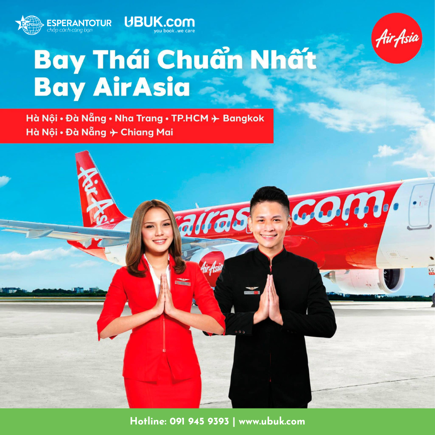 XẢ PHÉP CUỐI NĂM - BAY NGAY THÁI LAN VÀ MALAYSIA CÙNG AIRASIA