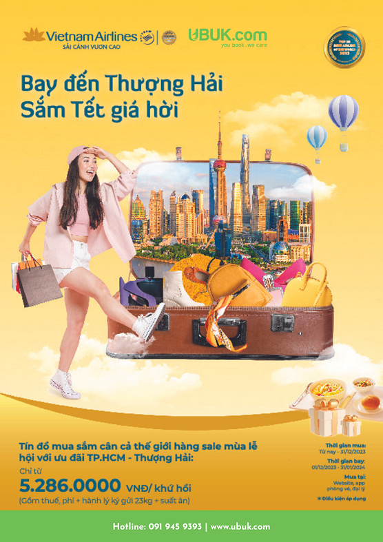 BAY ĐẾN THƯỢNG HẢI - SẮM TẾT GIÁ HỜI