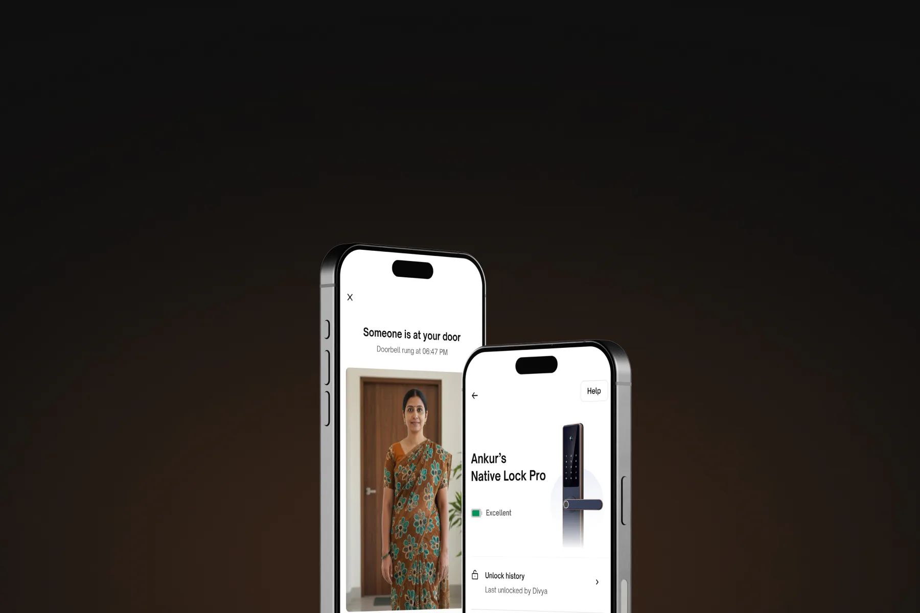 Native Lock Pro: Two phones.