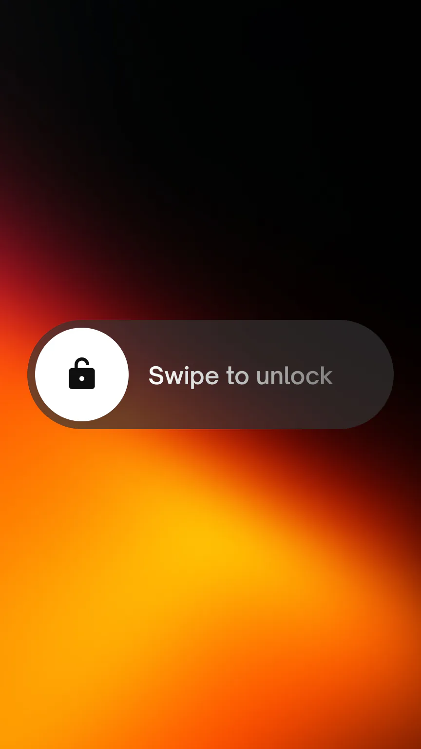 Native Lock Ultra: App · swipe to unlock.