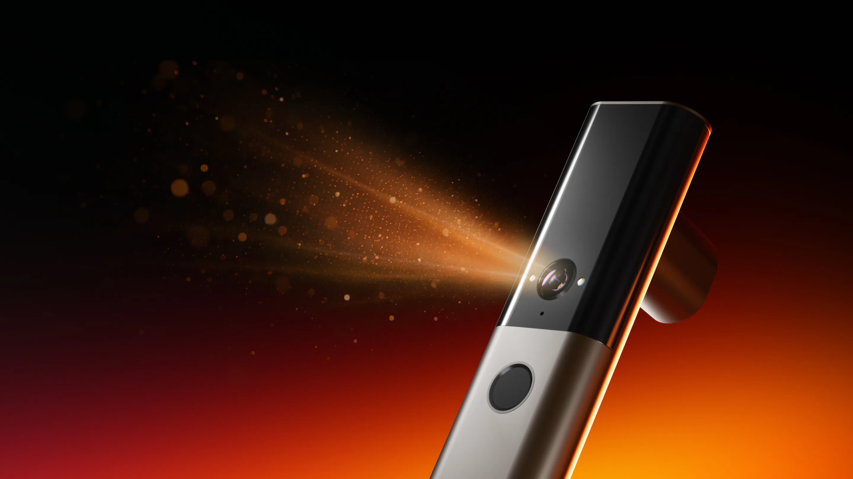 Native Lock Ultra: Hand on Lock Ultra handle.