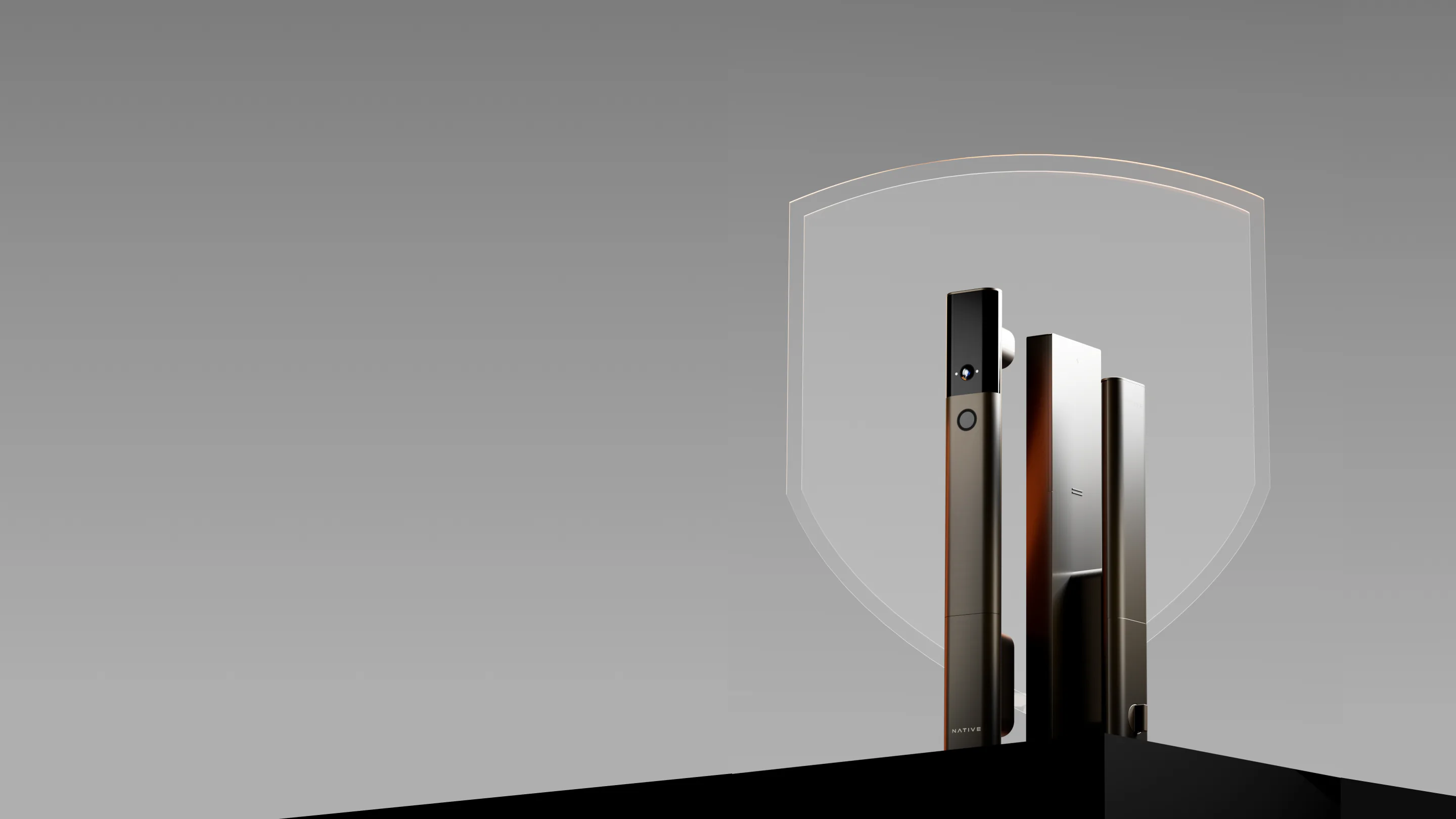 Native Lock Ultra inside a glowing shield, for its 3-year unconditional warranty.