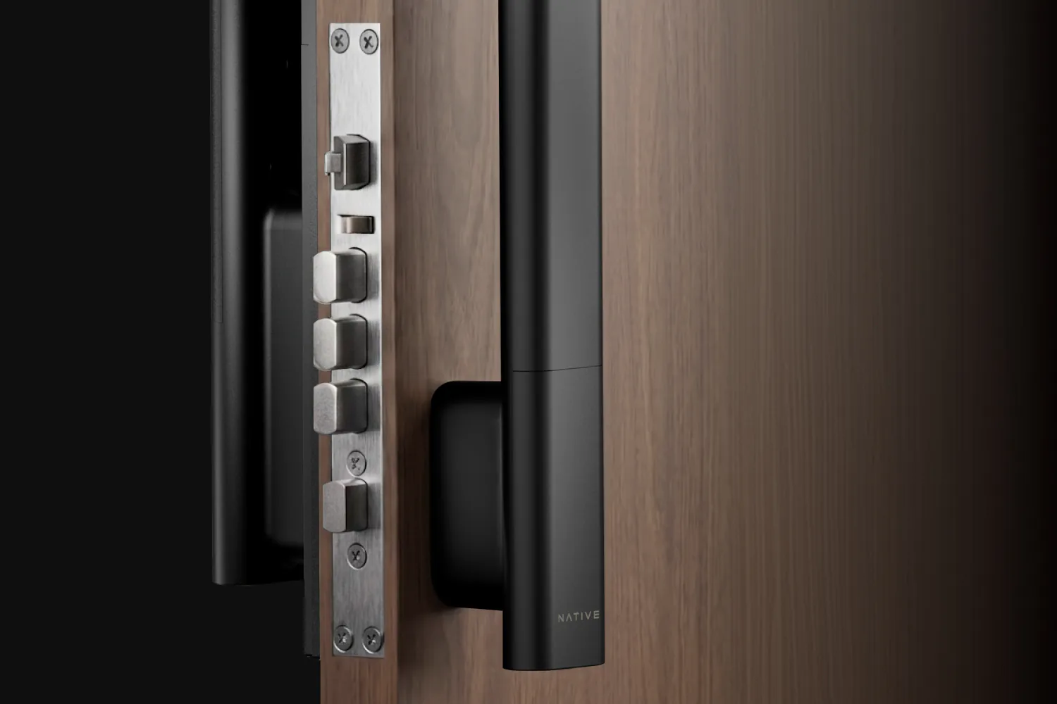 Native Lock Ultra: Mortise in door.