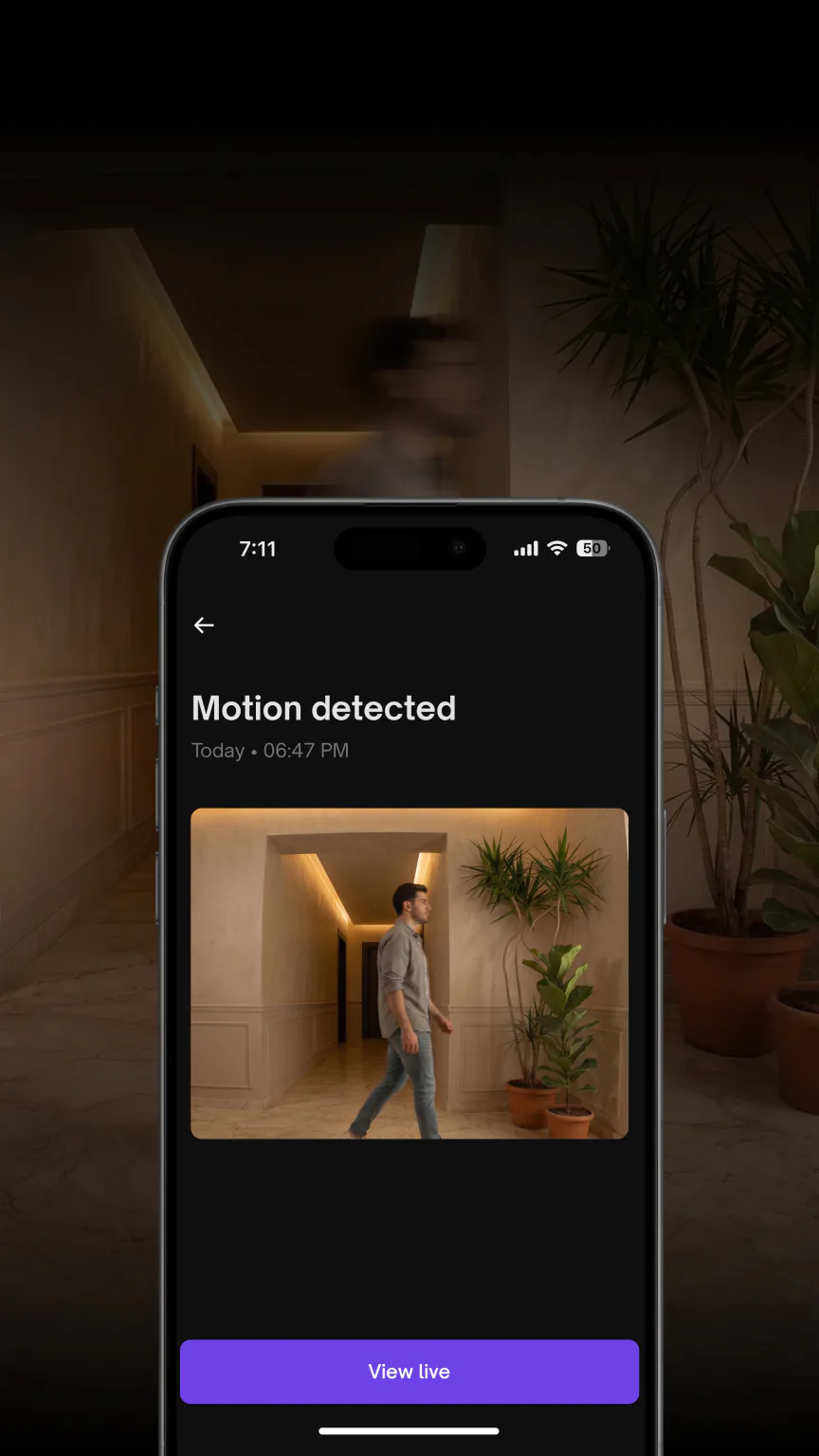Native Lock Ultra: Motion detection.
