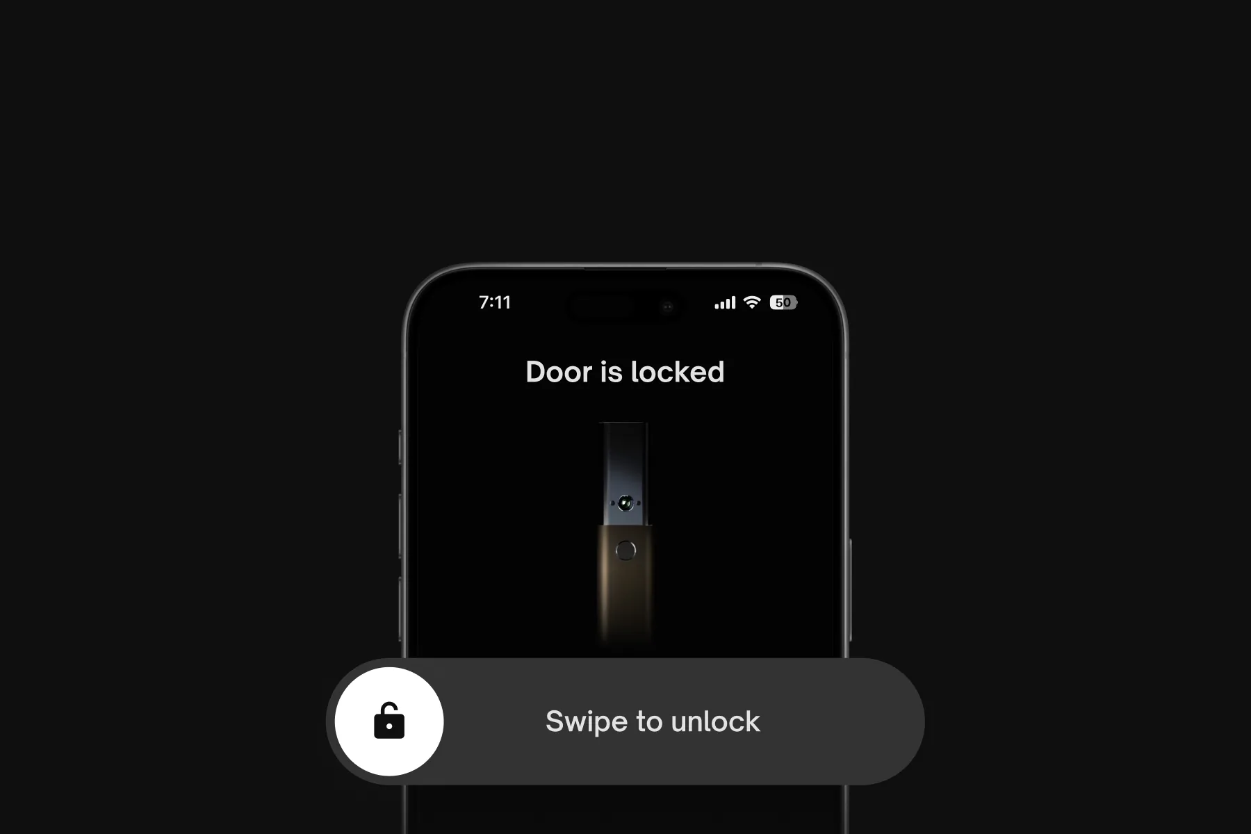 Native Lock Ultra: Swipe to unlock.