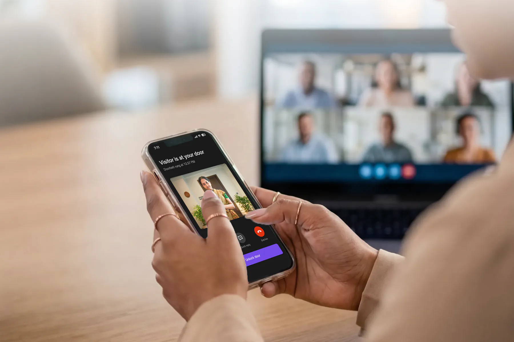 Native Lock Ultra: Unlock from meeting.