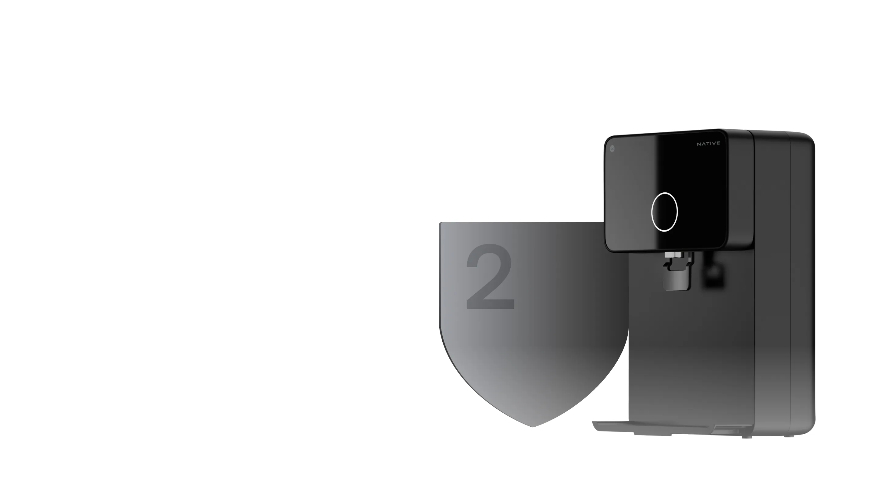 Native M1 in front of a shield, for its 2-year unconditional warranty.