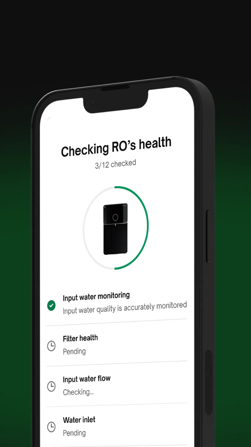 Native M2 Pro: App: 9-parameter diagnosis.