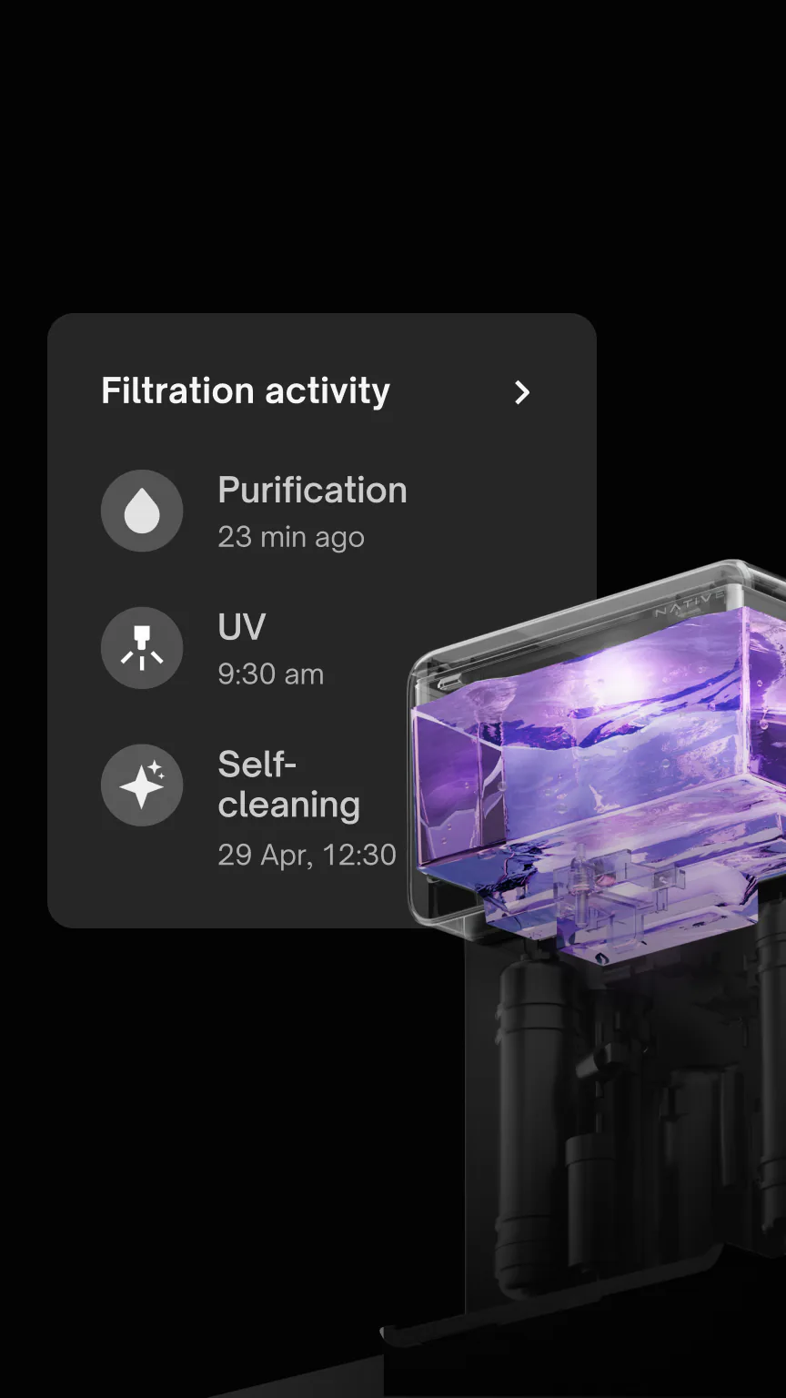 Native M2 Pro: App: filtration activity.