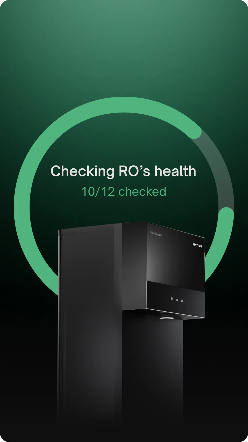 Native M3 below a green progress ring reading Checking RO's health, 10 of 12 checked.