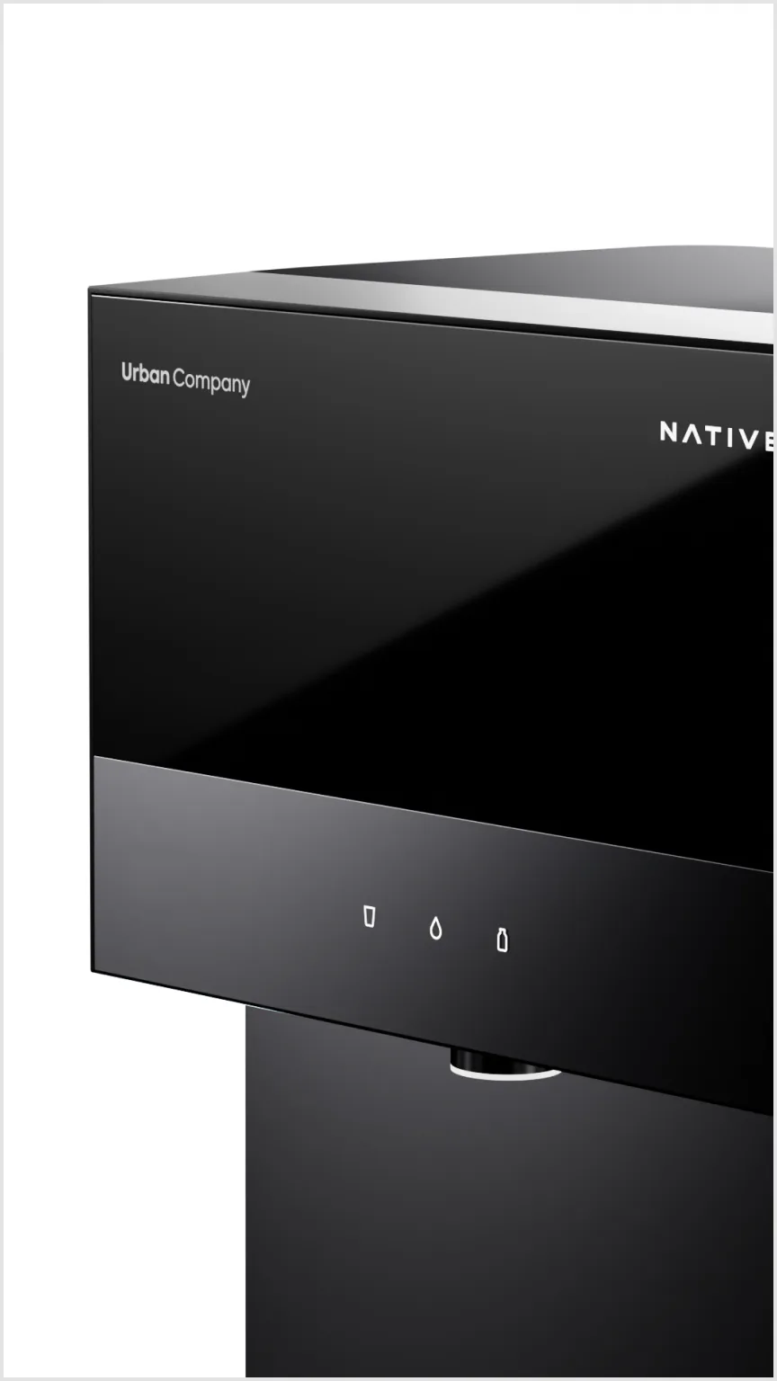 Close-up of the Native M3 matte black body and glass top.
