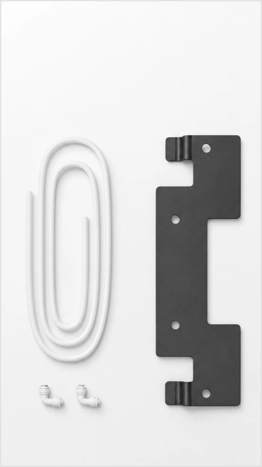 Native M3 spares: tubing, fittings and the wall-mount bracket.