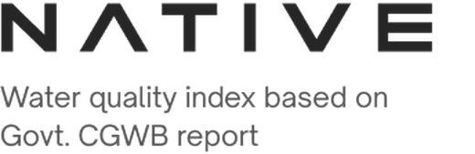 Native — Water quality index based on Govt. Central Ground Water Board report