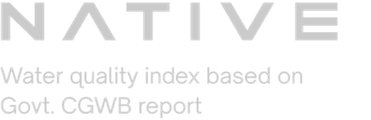 Native — Water quality index based on Govt. Central Ground Water Board report