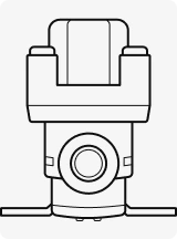 Line drawing of a pressure reducing valve