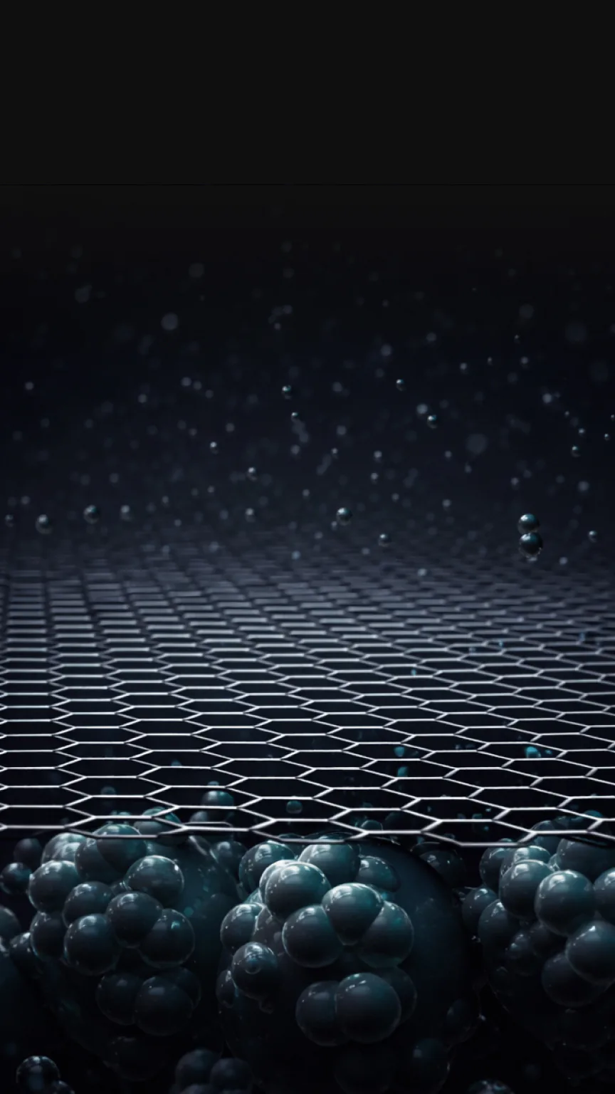 Illustration of the RO membrane's 0.0001 micron filter layer.