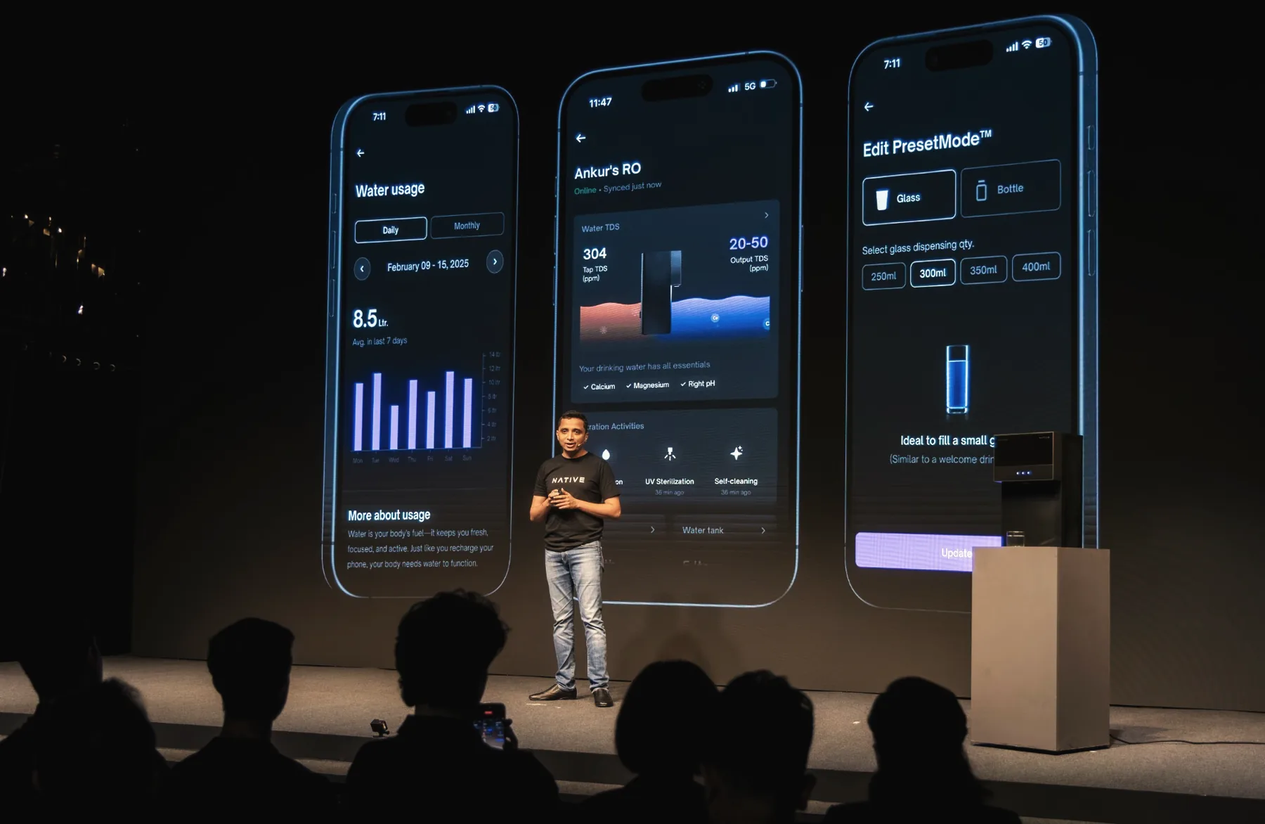 The UC app shown on stage at Native Day 2026