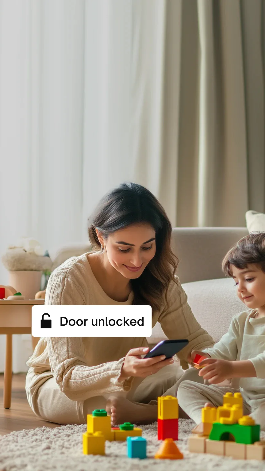 Native Lock Pro: Mother with child.