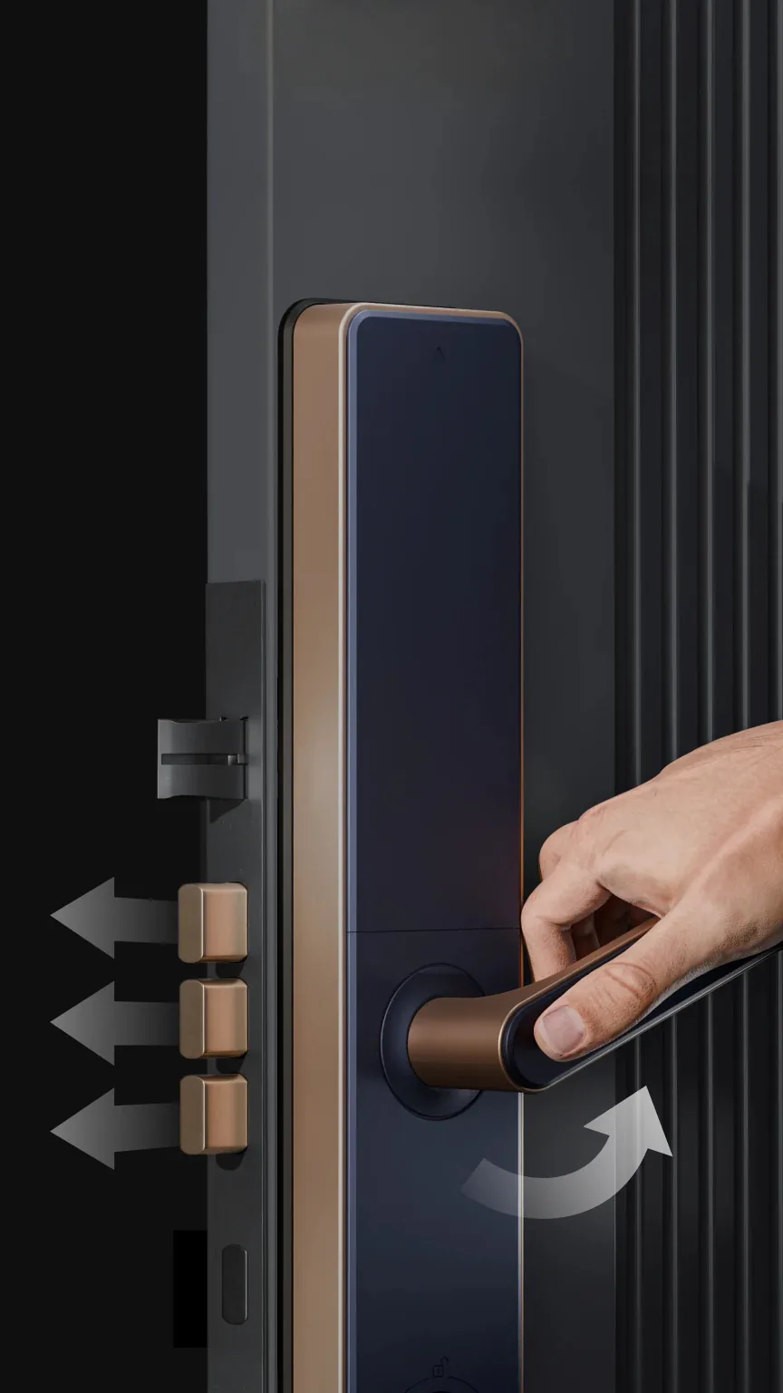 Native Lock Pro: Triple deadbolt.