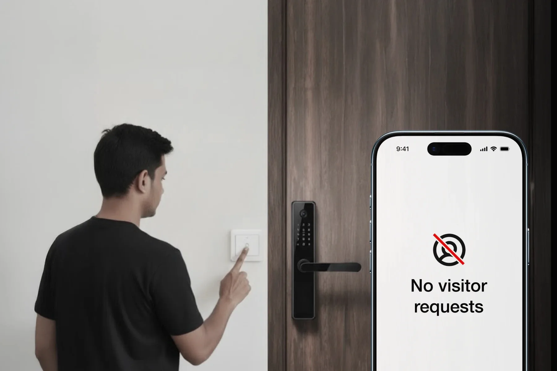 Native Lock Ultra: No visitor requests.