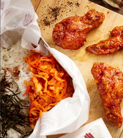 Chicken Hub Rice Box 4 Fingers Crispy Chicken