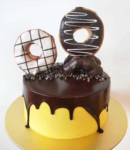 Donut Drip Cake