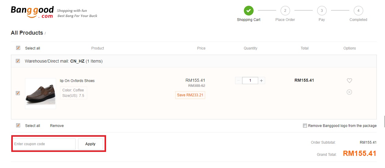 How to use a Banggood Coupon Code