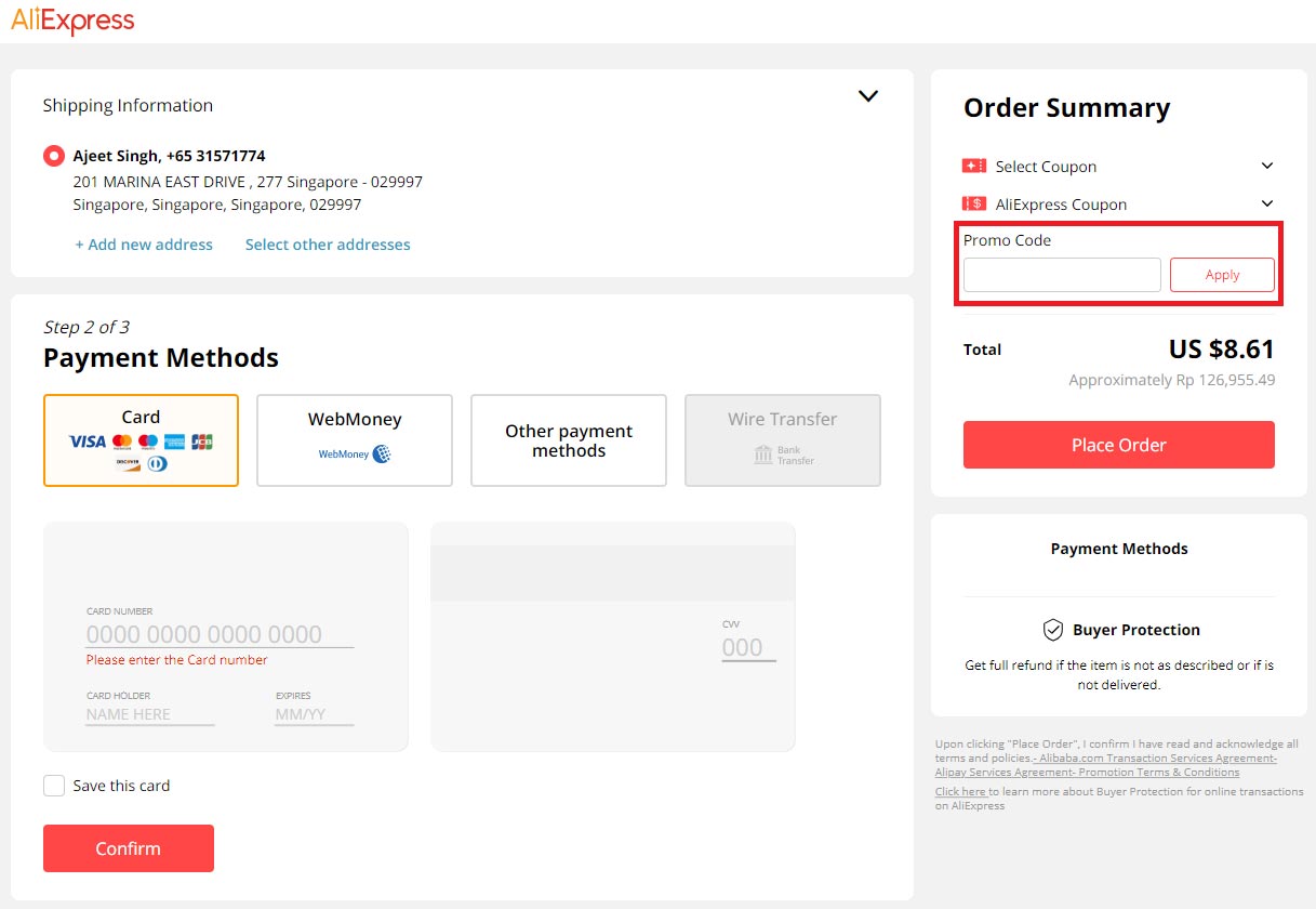 How to use a AliExpress Promo Code