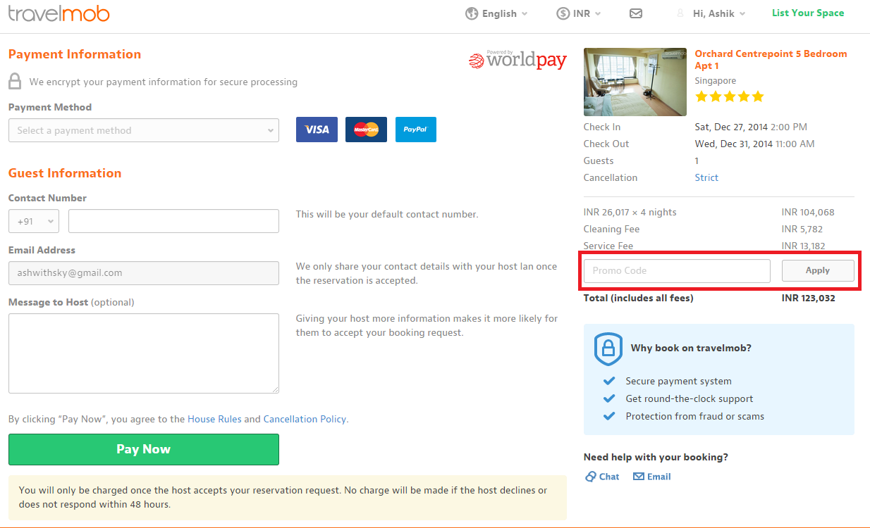 How to use a HomeAway Promo Code