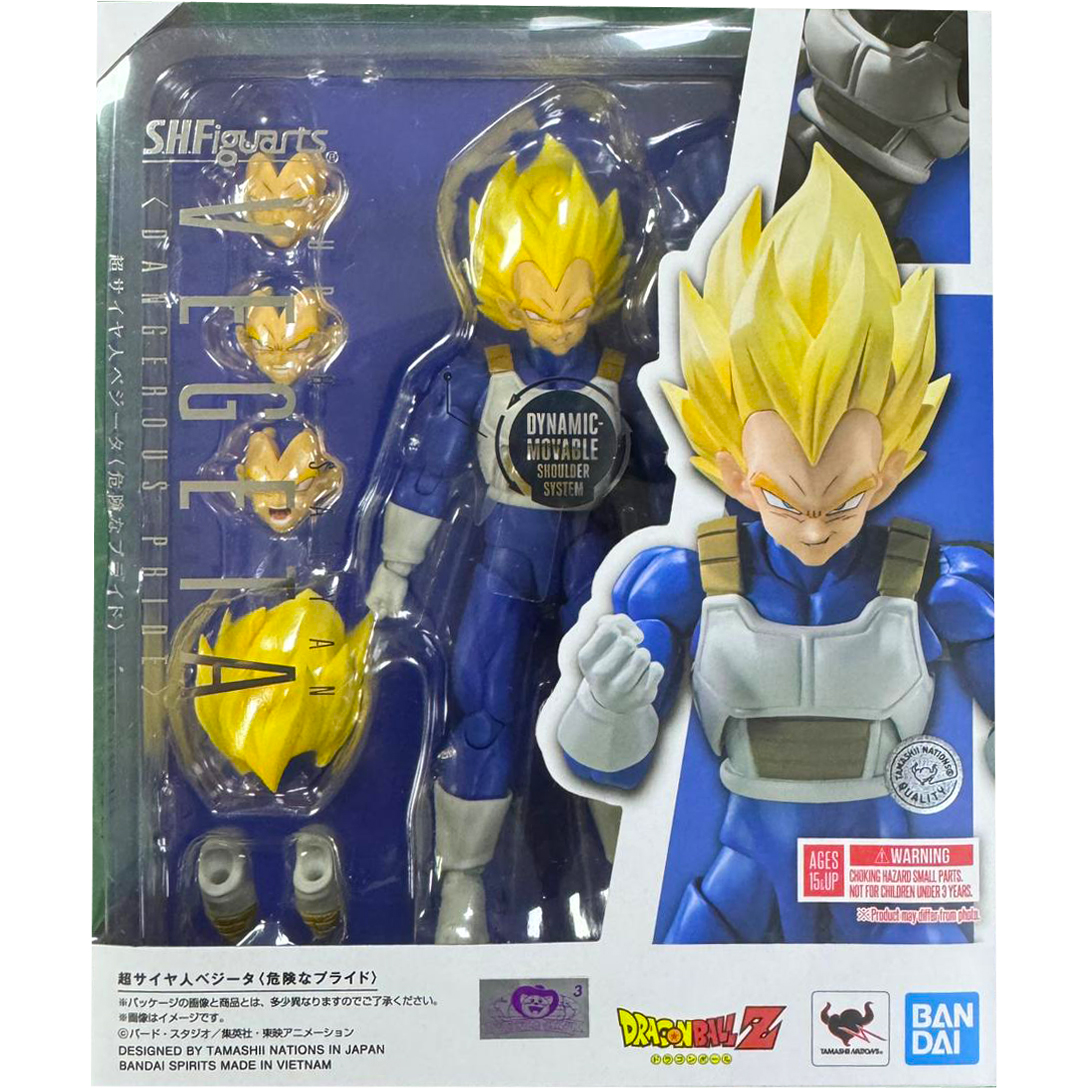 Bandai S.H.Figuarts Action Figure Super Saiyan Vegeta (Dangerous Pride)(Dragon Ball Z)