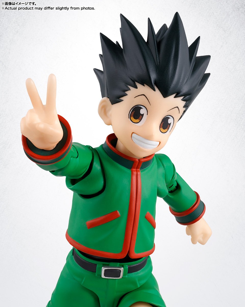 S.H. Figuarts Gon - Hunter X Hunter Actionfigur (ca. 135mm, Vorbemalt) Mit Effektteilen